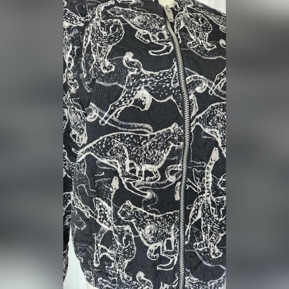 H&MโWild Cat Bomber style jacket - Size 6 - Picture 4 of 10